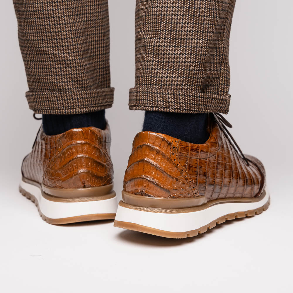 Marco Di Milano Alonzo Bay Apache Genuine Caiman Crocodile Casual Sneakers 11 ALONZO_CAIMAN FUSCUS_BAY APACHE_8  - from alligatorwarehouse.com