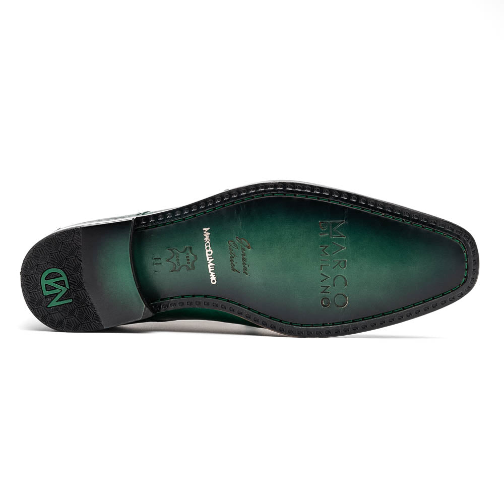 Marco Di Milano Andretti Green Lemon Ostrich Leg Shoes 5 ANDRETTI_ANDRETTI_GREEN LEMON_8.5  - from alligatorwarehouse.com