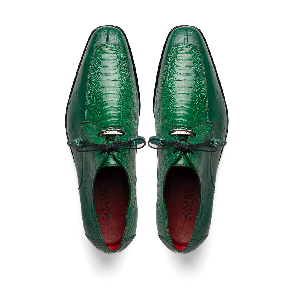 Marco Di Milano Andretti Green Lemon Ostrich Leg Shoes 4 ANDRETTI_ANDRETTI_GREEN LEMON_8.5  - from alligatorwarehouse.com