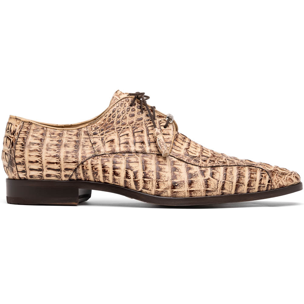 Marco Di Milano Apricena Caiman Crocodile Derby in Orix 1 APRICENA_CAIMAN FUSCUS_RUS ORIX_8  - from alligatorwarehouse.com