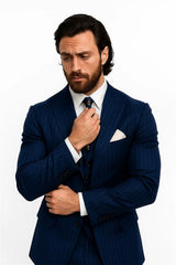 Bullet Train Tangerine Blue Suit