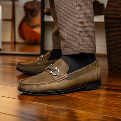 Atrani Olive Calf Loafer