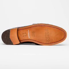 Aubiere Brown Ostrich Loafer