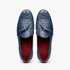 Aubiere Navy Ostrich Loafer