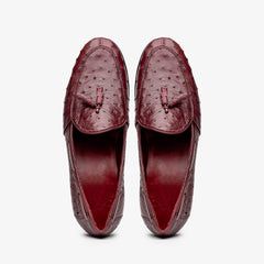 Aubiere Wine Ostrich Loafer