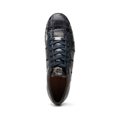 Marco Di Milano Bari Navy Lizard Patchwork Sneakers