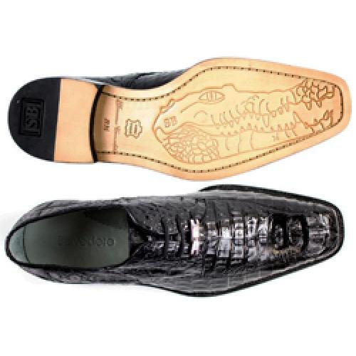 Belvedere Chapo Brown All-Over Genuine Exotic Hornback Crocodile Shoes 2 MEN 1465 BROWN-M-09  - from alligatorwarehouse.com