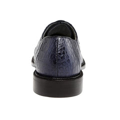 Belvedere Chapo Navy All-Over Genuine Hornback Crocodile Shoes