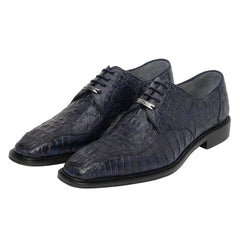 Belvedere Chapo Navy All-Over Genuine Hornback Crocodile Shoes