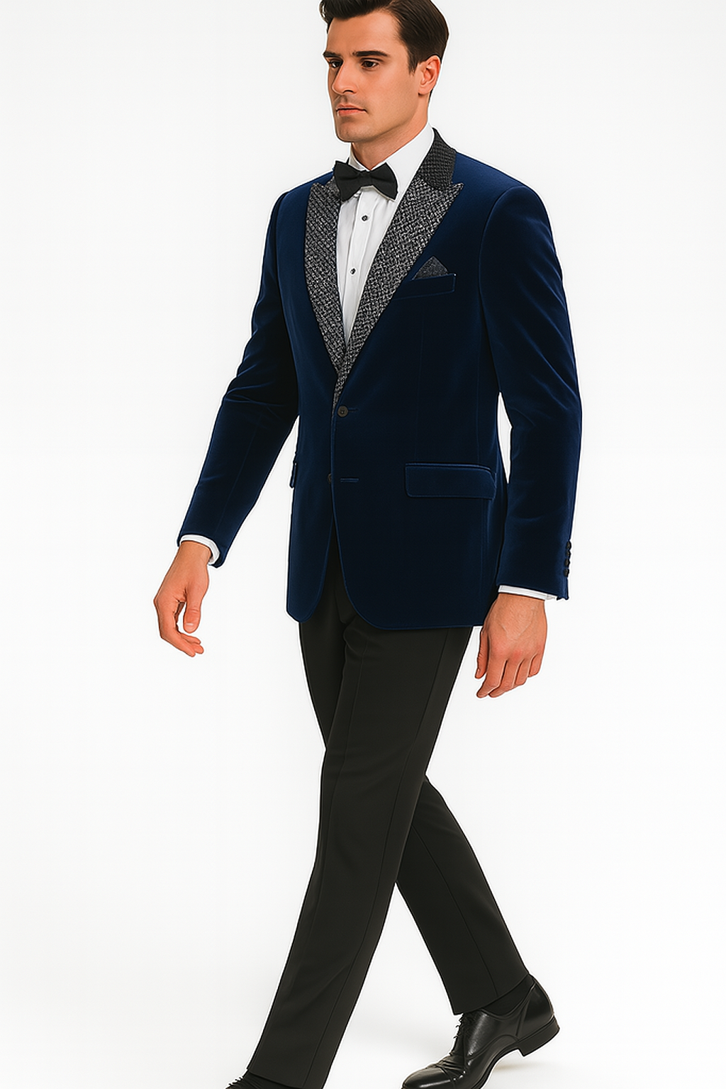 Big and Tall Velvet Blazer in Color Blue  - Sportcoat  Rhinestone-Embedded  Stacy Adams $179 7   - from alligatorwarehouse.com