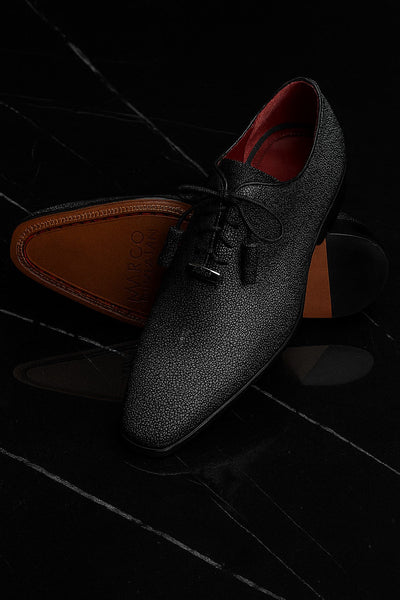 Marco Di Milano Pannuci Black Stingray Dress Oxfords