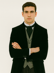 Black Velvet Roderick Smoking Jacket – Elegant Men's Wear