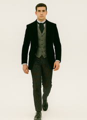 Black Velvet Roderick Smoking Jacket – Elegant Men's Wear