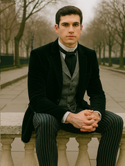 Black Velvet Roderick Smoking Jacket – Elegant Men's Wear