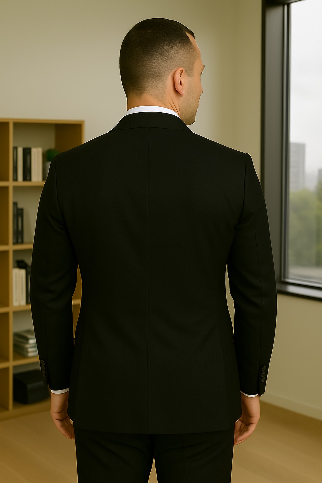 Wool Suit - Italian Made Business Suit by Statement Men's 3 Piece 100% Wool Fashion Suit - Bold Colors 10 AMIRI_Ash_38R  - from alligatorwarehouse.com