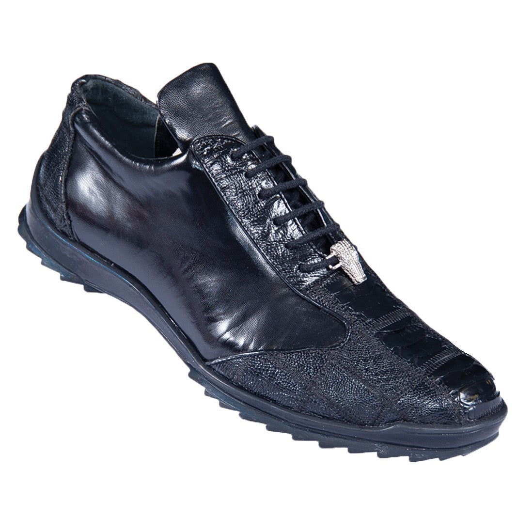 Sneaker de Piel de Avestruz Negro  Pata 1   - from alligatorwarehouse.com