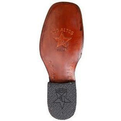 Botas de Cuero Horma Rodeo Cuadrada Color Miel LAB-8129951