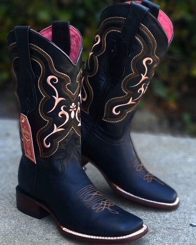 Botas de Cuero Crazy para Mujer en Horma Rodeo