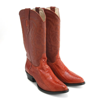 Botas de Avestruz Pata Original Horma Semi Redonda LAB-600503