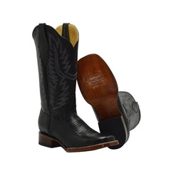 Botas de Cuero Original Horma Rodeo para Mujer Color Negro JB-16-10N