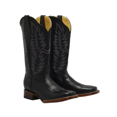 Botas de Cuero Original Horma Rodeo para Mujer Color Negro JB-16-10N