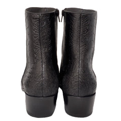 Botines Piel Avestruz Pata Horma Puntal LAB-630505