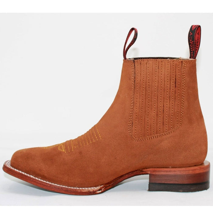 Botines Charros de Gamuza Punta Cuadrada para Mujer Quincy 4   - from alligatorwarehouse.com