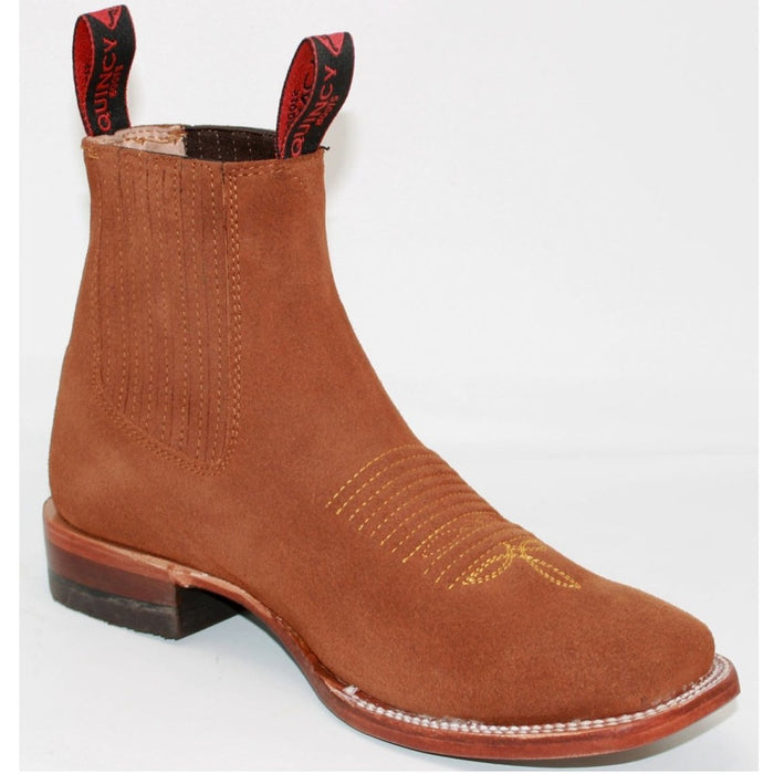 Botines Charros de Gamuza Punta Cuadrada para Mujer Quincy 2   - from alligatorwarehouse.com