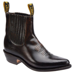 Botines Charros de Piel Acabado Camaleon Color Cafe DIE-63VC07