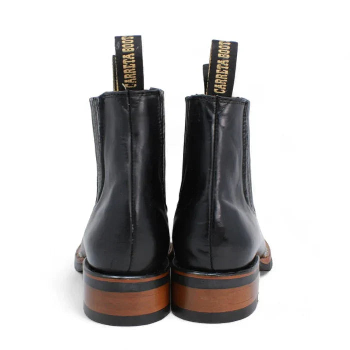 Botines Charros Punta Cuadrada con Suela de Hule Color Negro 3   - from alligatorwarehouse.com