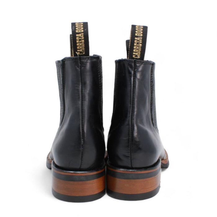 Botines Charros Punta Cuadrada con Suela de Hule Color Negro 5   - from alligatorwarehouse.com