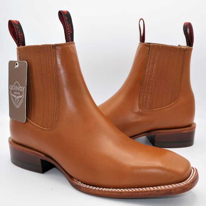 Botines Charros Quincy con Punta Cuadrada Color Miel 6   - from alligatorwarehouse.com