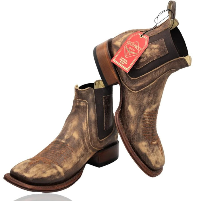Botines Charros Quincy con Punta Cuadrada Color Miel 7   - from alligatorwarehouse.com