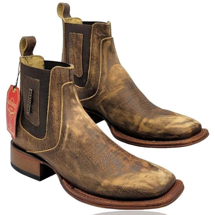 Botines Charros Quincy con Punta Cuadrada Color Miel 1   - from alligatorwarehouse.com