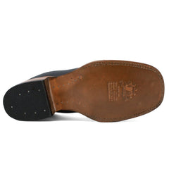 Botines Charros Quincy con Punta Cuadrada Color Negro DIE
