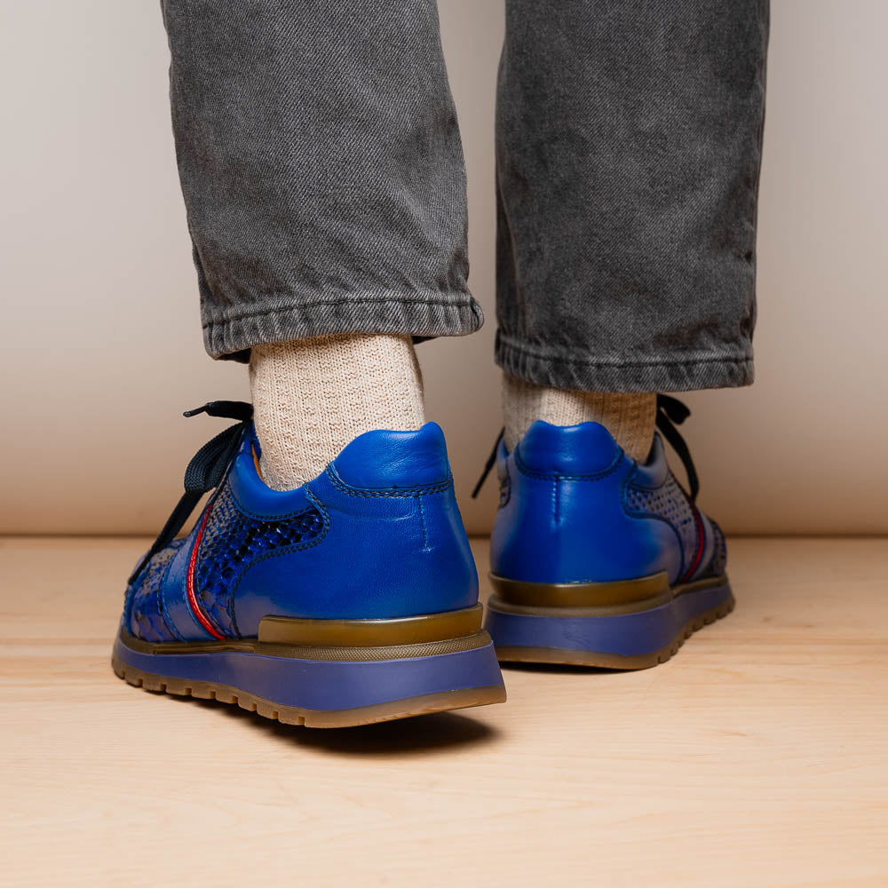 Marco Di Milano Brescia Electric Blue Leather Shoe
