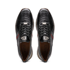 Marco Di Milano Brescia Python & Calfskin Sneakers Black