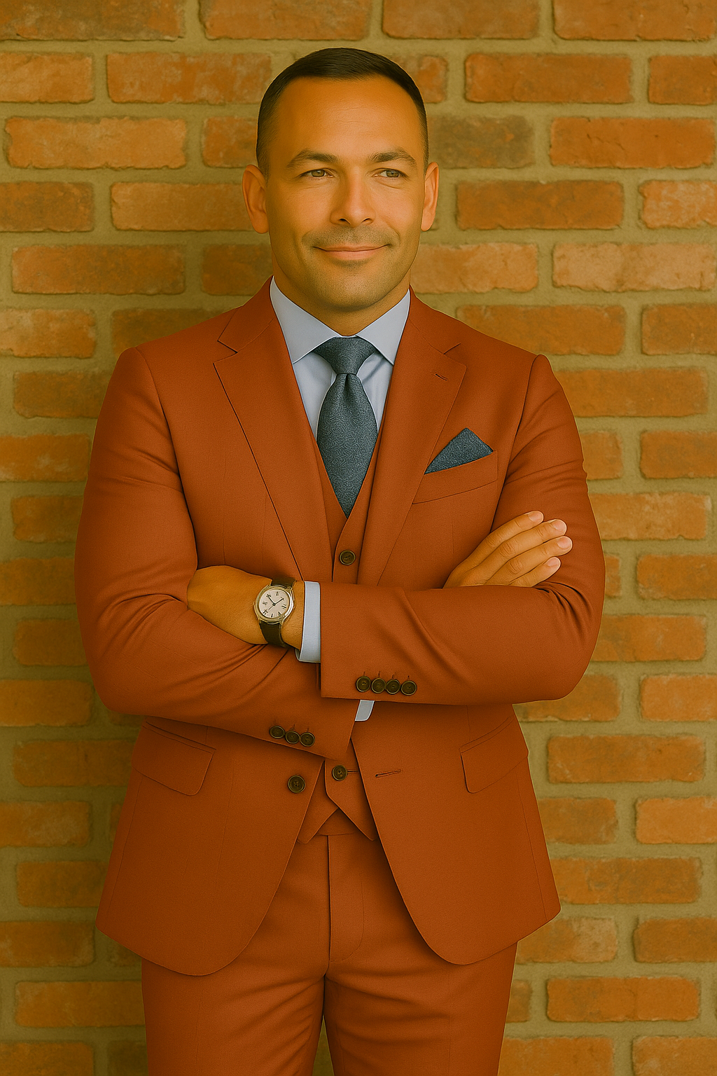 Wool Suit - Italian Made Business Suit by Statement Men's 3 Piece 100% Wool Fashion Suit - Bold Colors 14 AMIRI_Ash_38R  - from alligatorwarehouse.com