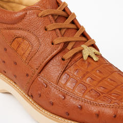 Wild West Boots Caiman and Ostrich Skin Shoe 2ZA050203