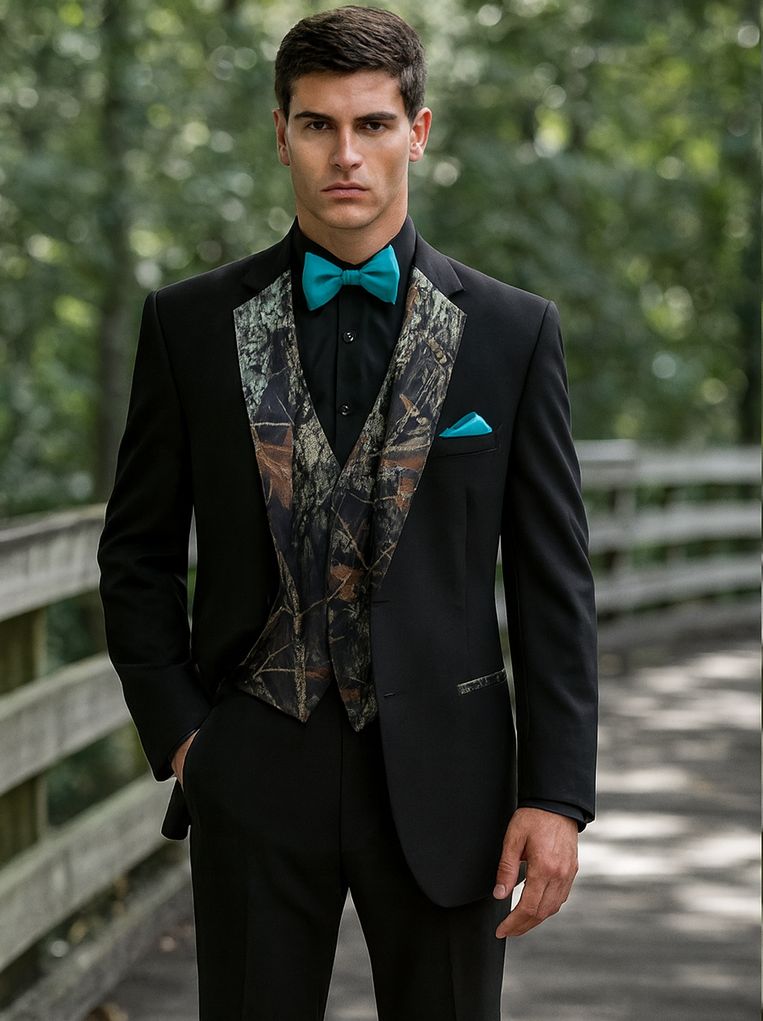 Camouflage Tuxedo - Single Breasted Camo Wedding Suit Camouflage Tuxedo - Single Breasted Camo Wedding Suit