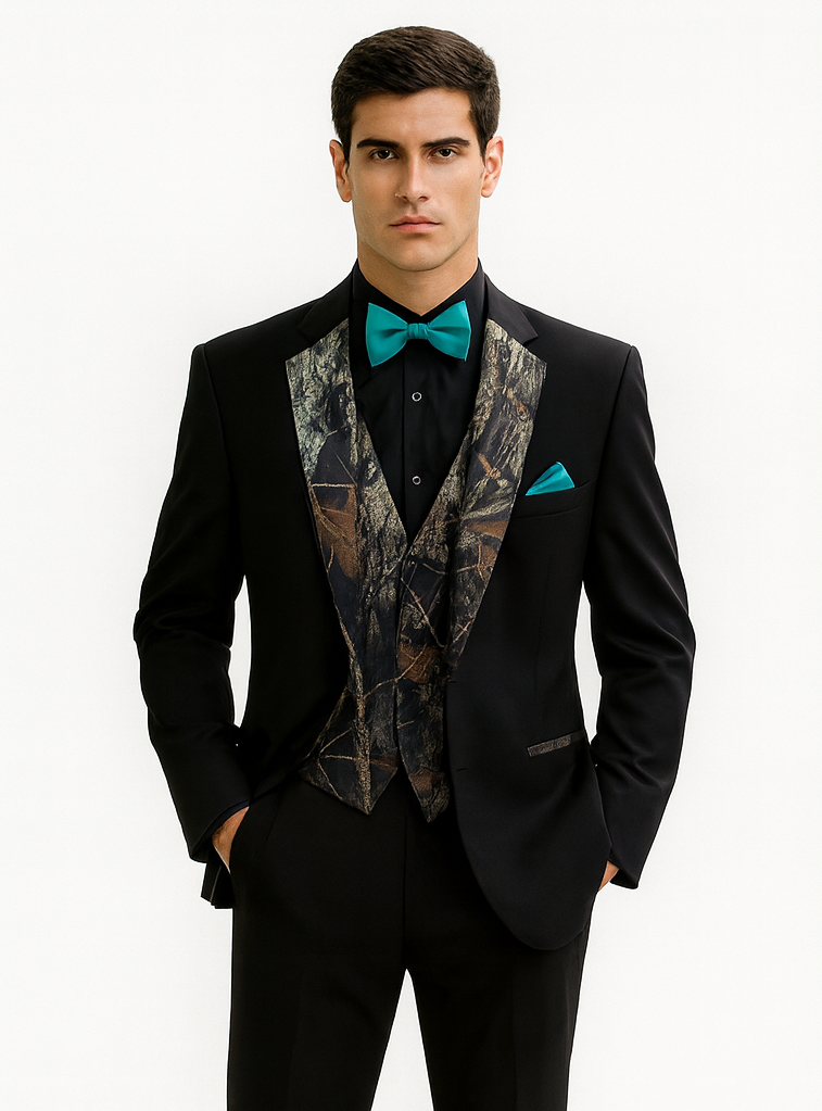Camouflage Tuxedo - Single Breasted Camo Wedding Suit Camouflage Tuxedo - Single Breasted Camo Wedding Suit