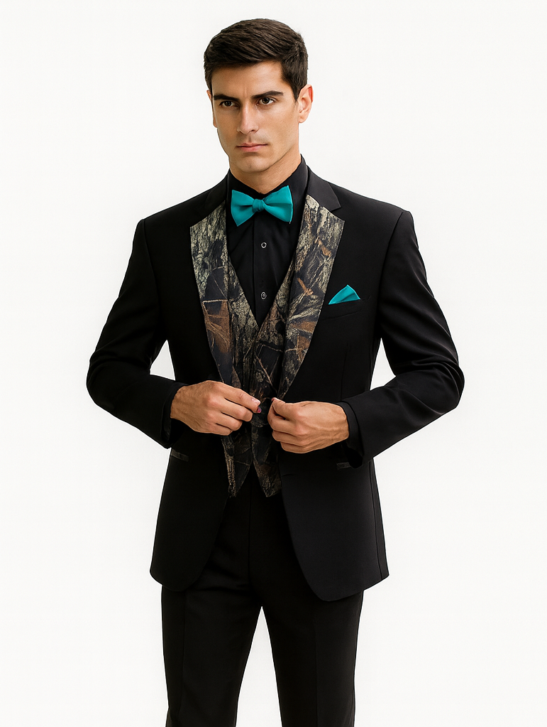 Camouflage Tuxedo - Single Breasted Camo Wedding Suit Camouflage Tuxedo - Single Breasted Camo Wedding Suit