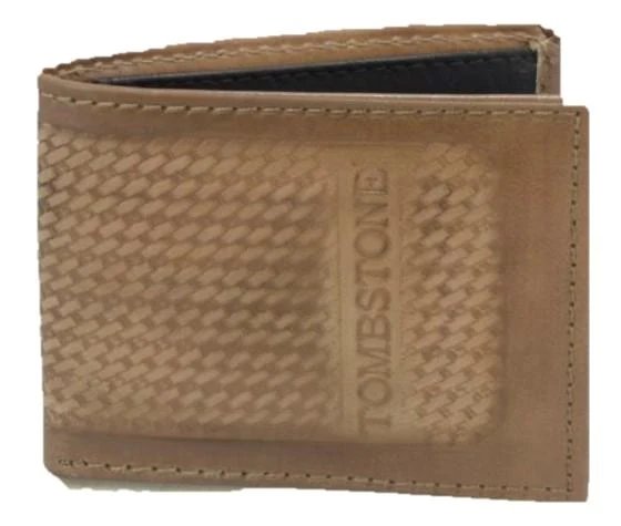 Cartera de Cuero Original Tombstone Color Arena Cartera de Cuero Original Tombstone Color Arena