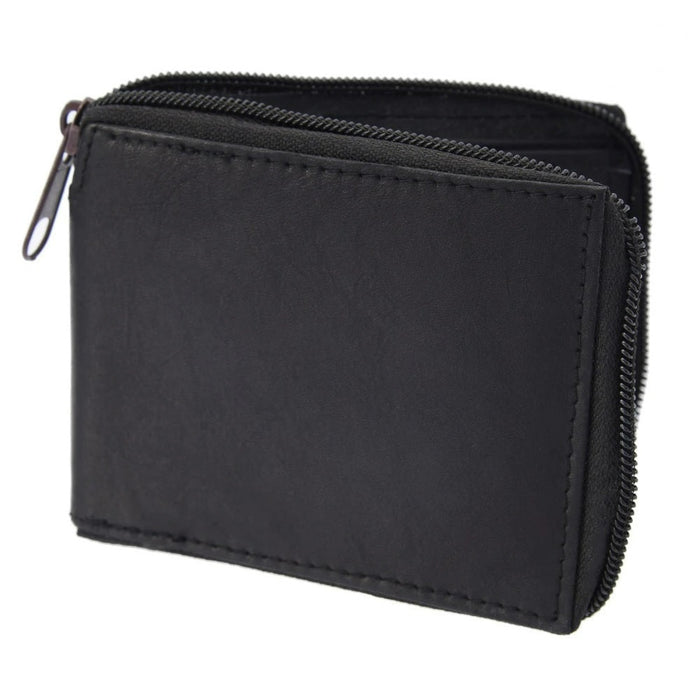 Cartera de Piel con Cierre