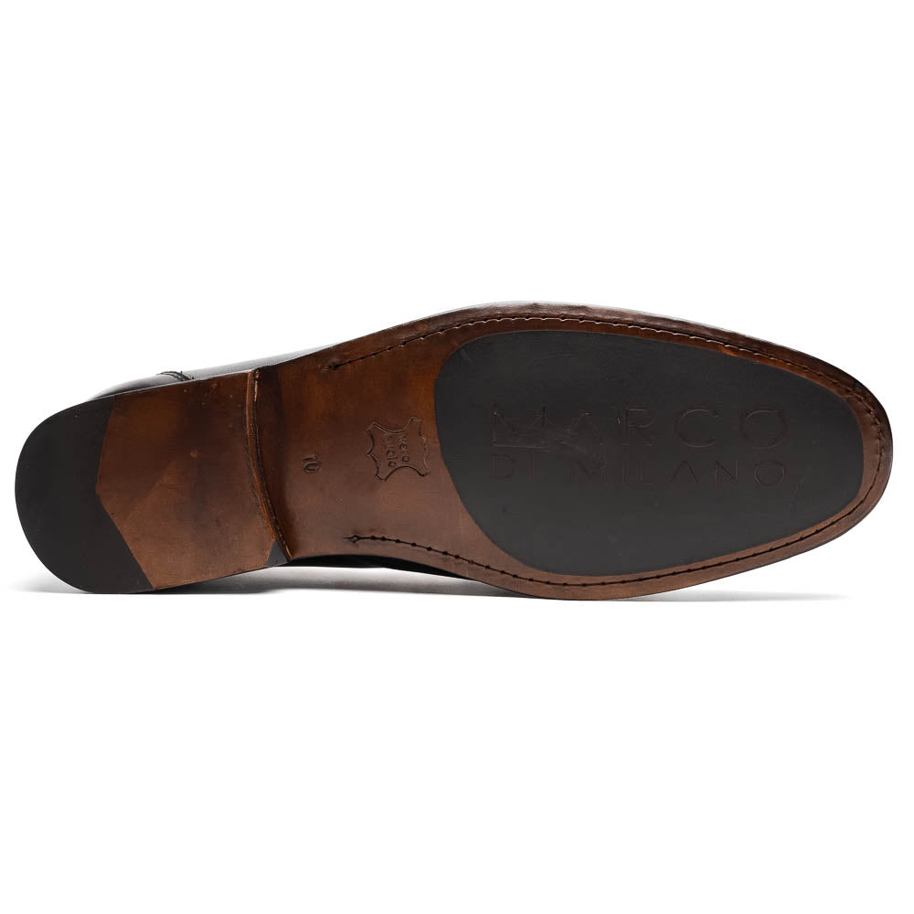 Marco Di Milano Cassarano Black Men's Calfskin Leather Loafers 5 CASSARANO_CALF_BLACK_10  - from alligatorwarehouse.com
