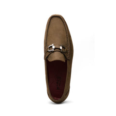 Marco Di Milano Cassarano Men's Calfskin Leather Loafers Olive