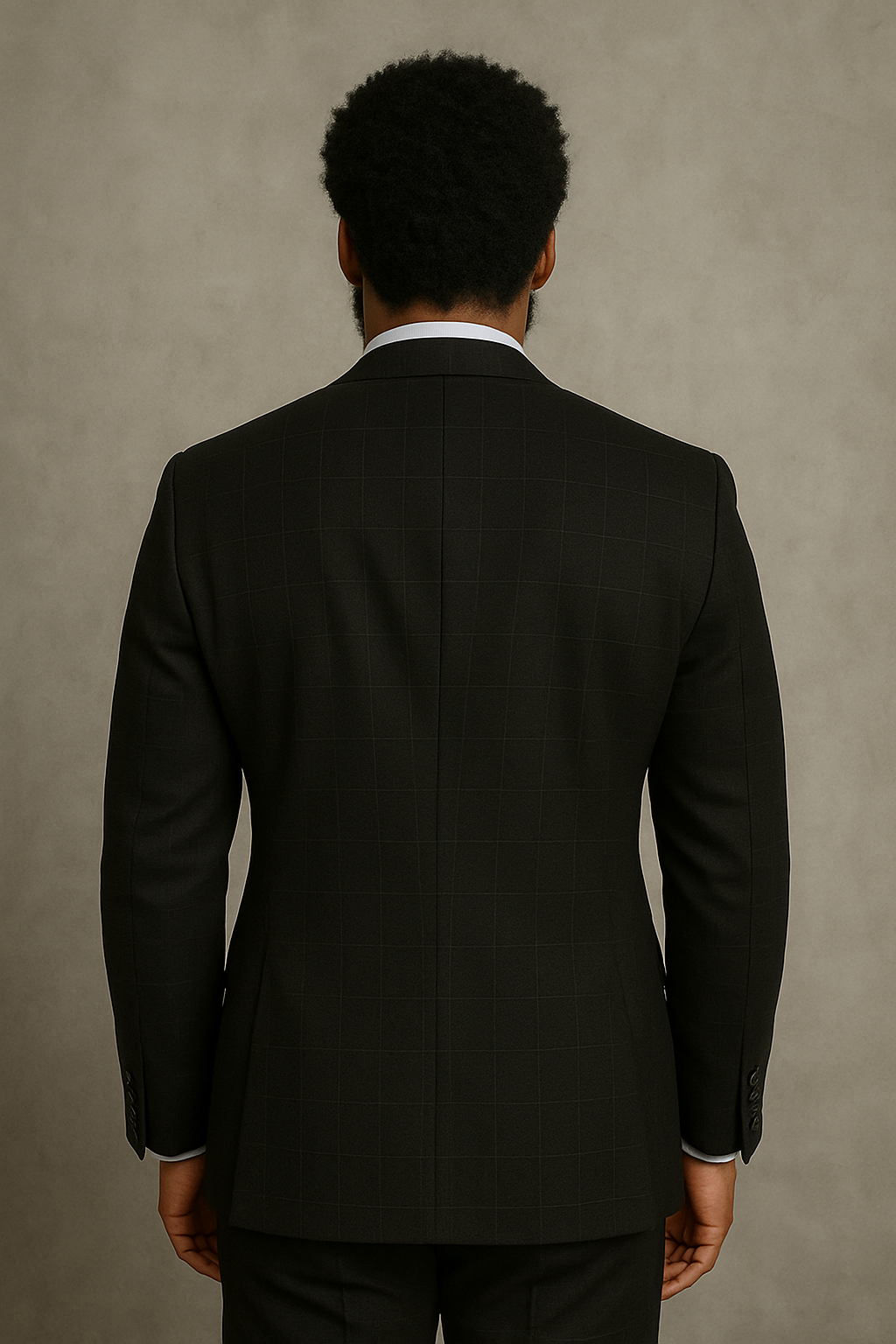 Wool Suit - Italian Made Business Suit by Statement Men's 3 Piece 100% Wool Modern Fit Suit - Sharp Plaid Pattern 5 ZILO-1_Charcoal_38R  - from alligatorwarehouse.com