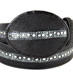 Cinto Vaquero de Mantarraya PC Original Color Negro CB-C111405