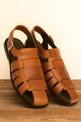 Fisherman Sandal Cognac By Mezlan Made In Spain Brand