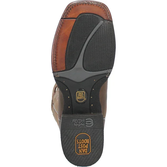 Dan Post Men's Abram Genuine Leather Square Toe Boots - Tan Dan Post Men's Abram Genuine Leather Square Toe Boots - Tan